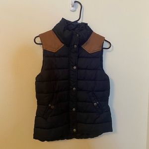 Navy Blue & tan leather H&M size Medium